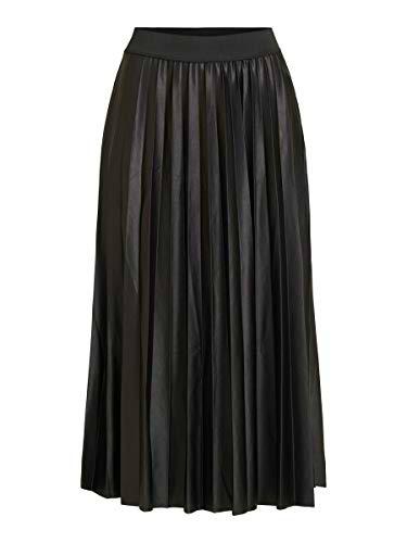 Vila VINITBAN Skirt/SU-Noos Falda, Negro, XS para Mujer