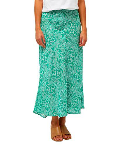 Minus Aika Skirt, Falda para Mujer, Multicolor (9383 Ivy green patchwork print), 42