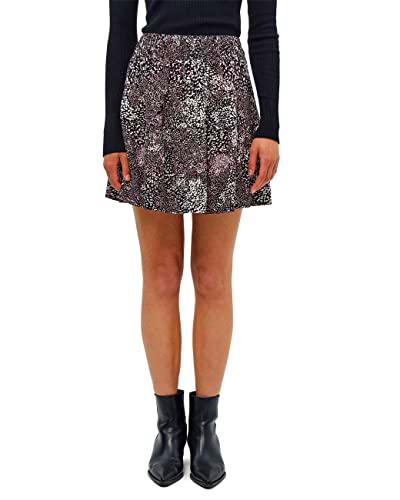 Desires Kibah Skirt, Falda para Mujer, Multicolor (9000P BLACK PR), XL