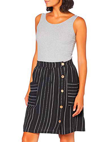 BlendShe Bspretor R SK Falda, Multicolor (Black Printed 20102)