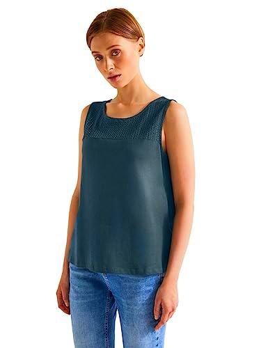 Street One A320135 Top de Encaje, Cool Vintage Green