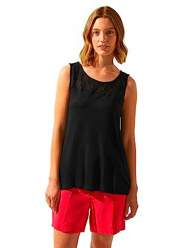 Street One A320144 Top de Encaje, Negro, 40 para Mujer