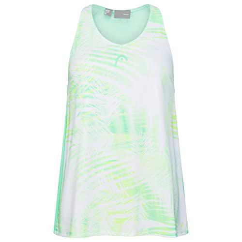 HEAD Agility Sport Tank Top Mujer Camiseta, Verde Pastel/Estampado, Large