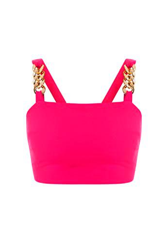 faina Top Camiseta, Rosa, L para Mujer