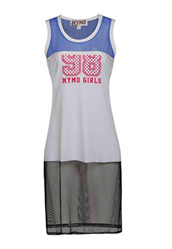 myMo ATHLSR Top, Azul Blanco, M para Mujer