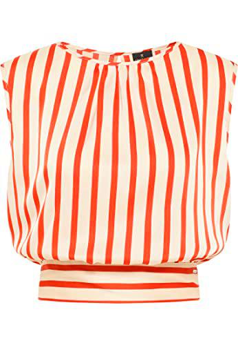 ALZETTE Top, Red Cream, L para Mujer