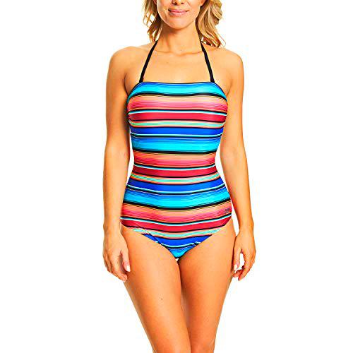 Zoggs Mexicali Strapless Traje de Baño, Mujer, Multicolor, 36